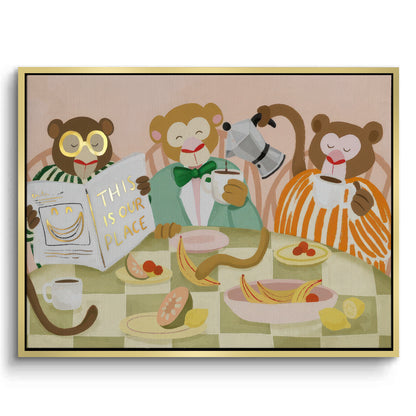 Monkey Breakfast - Canvas