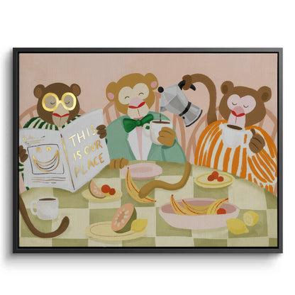 Monkey Breakfast - Canvas