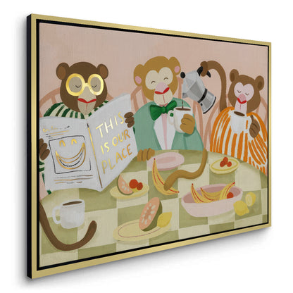 Monkey Breakfast - Canvas