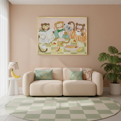 Monkey Breakfast - Fine Art