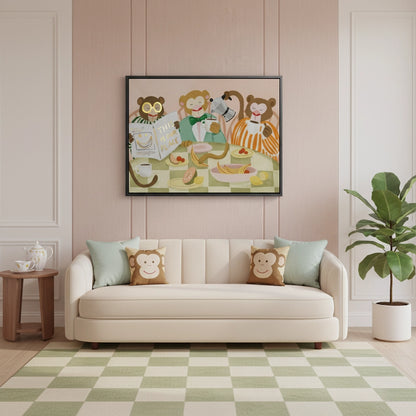 Monkey Breakfast - Canvas