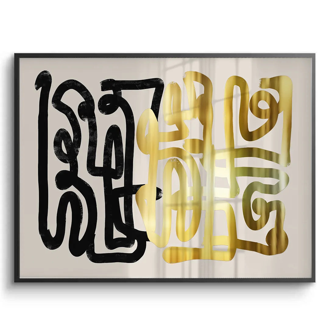 2Monochromatic Calligraphy - Fine Art