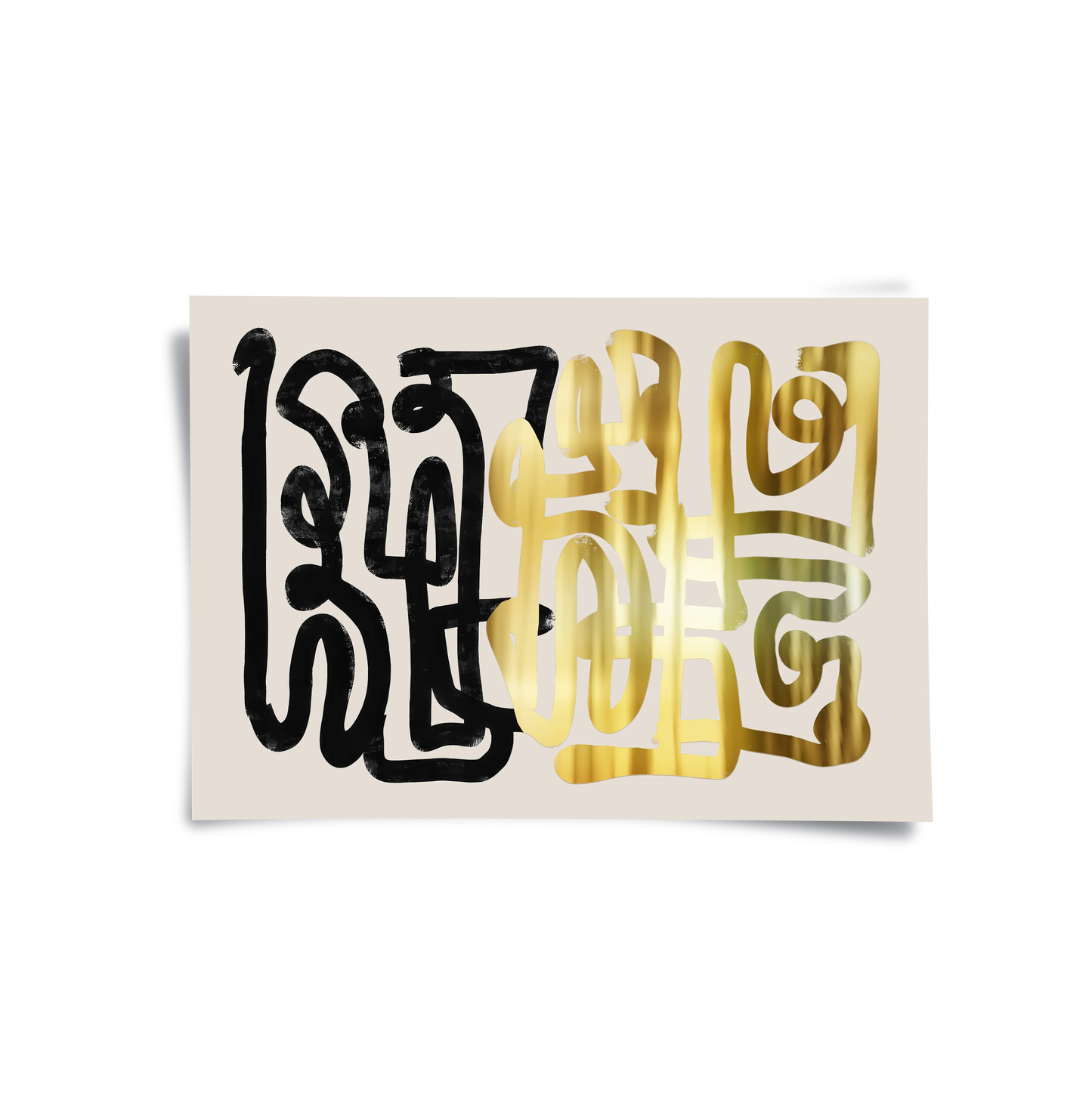 2Monochromatic Calligraphy - Poster