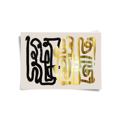 Monochromatic Calligraphy - Poster