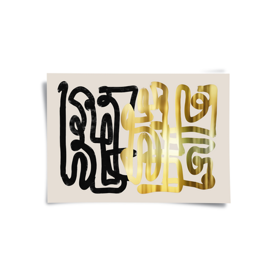 Monochromatic Calligraphy - Poster