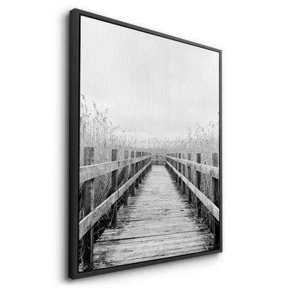 Monochrome Boardwalk - Canvas