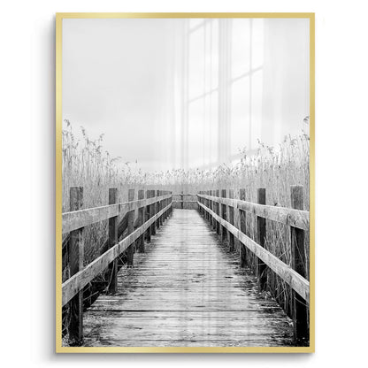 Monochrome Boardwalk - Fine Art