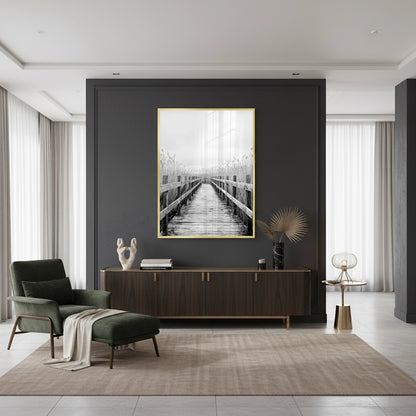 Monochrome Boardwalk - Fine Art