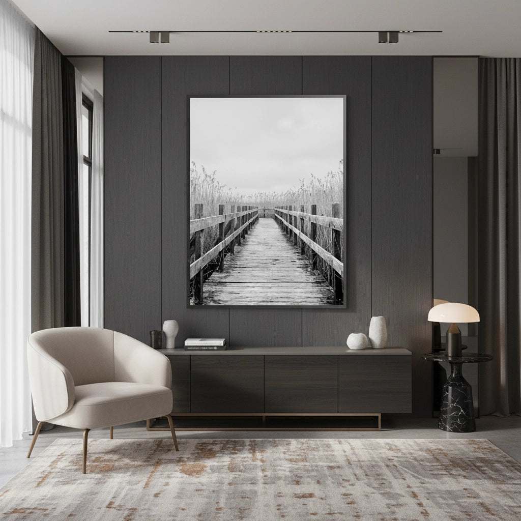 2Monochrome Boardwalk - Fine Art