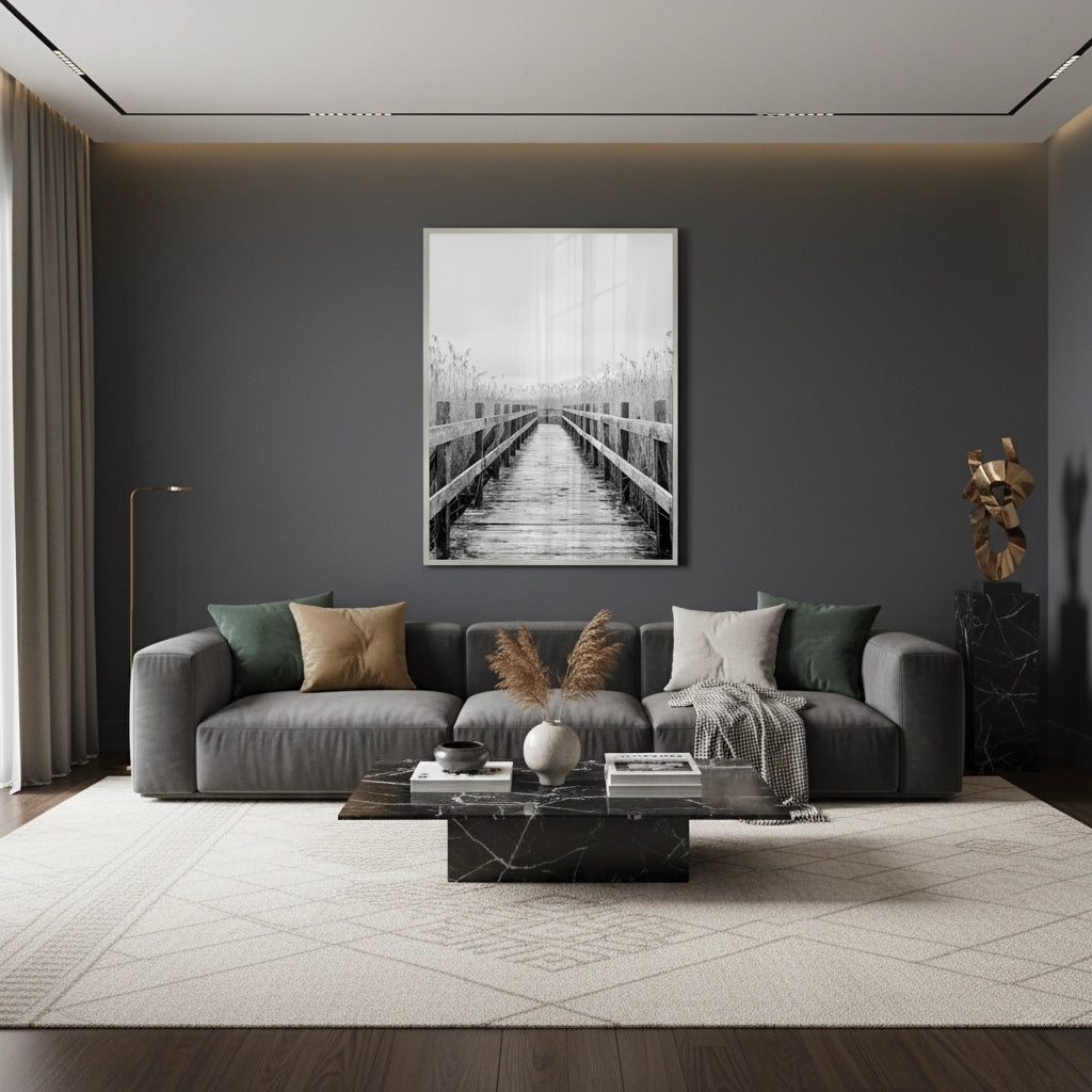 2Monochrome Boardwalk - Fine Art