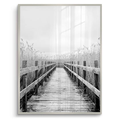 Monochrome Boardwalk - Fine Art