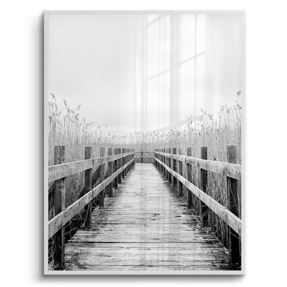 Monochrome Boardwalk - Fine Art