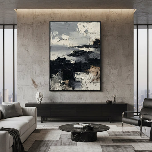 Monochrome Cliff Painting #TMCL330