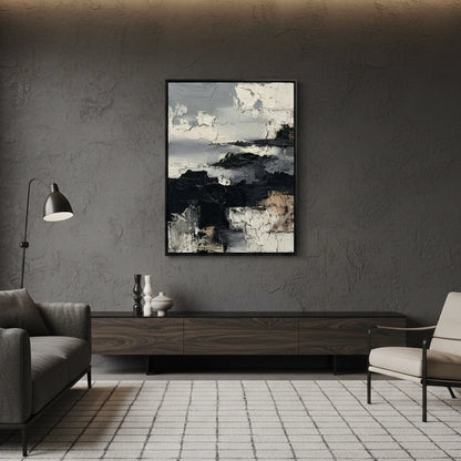 Monochrome Cliff Painting #TMCL330