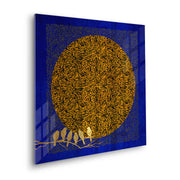 Moon and Flock - Acrylic - Jasmineart.ae