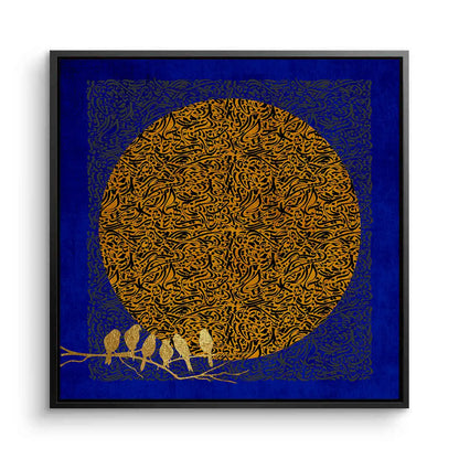 Moon and Flock - Canvas