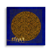 Moon and Flock - Canvas - Jasmineart.ae