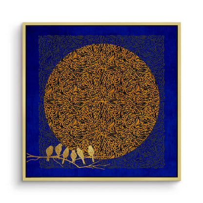 Moon and Flock - Canvas