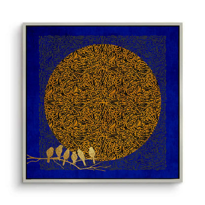 Moon and Flock - Canvas