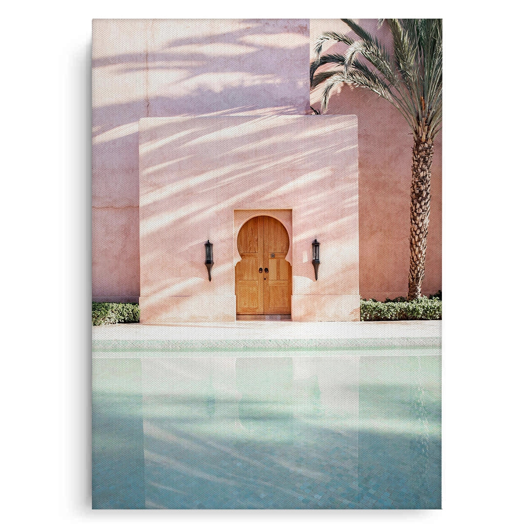 2Moroccan Pink Wall  - Canvas