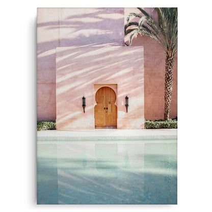Moroccan Pink Wall  - Canvas