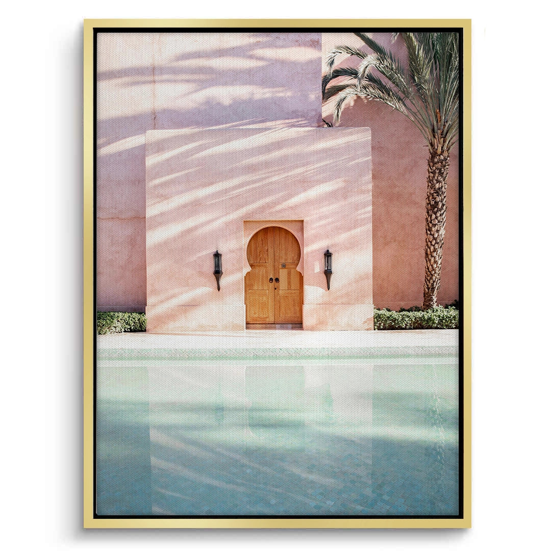 2Moroccan Pink Wall  - Canvas