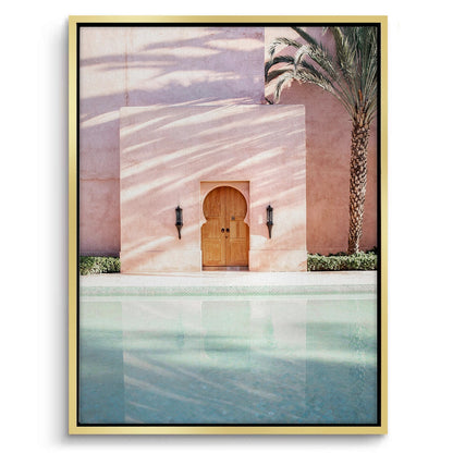 Moroccan Pink Wall  - Canvas