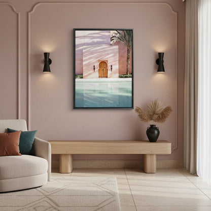 Moroccan Pink Wall  - Canvas