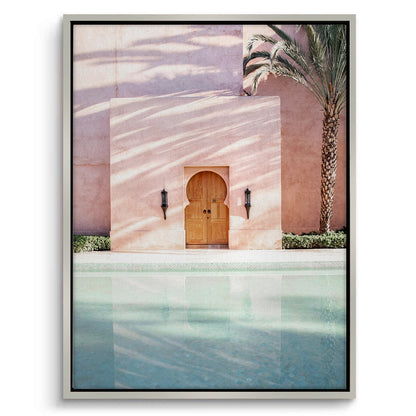 Moroccan Pink Wall  - Canvas