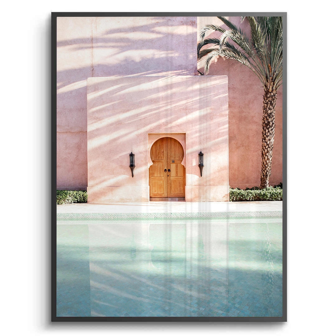 2Moroccan Pink Wall - Fine Art