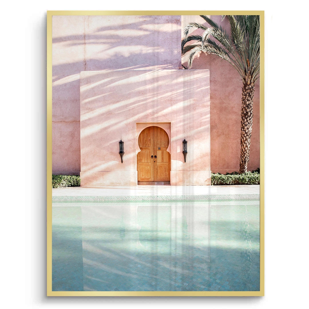 2Moroccan Pink Wall - Fine Art