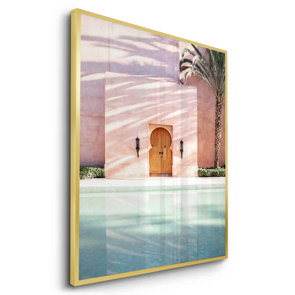 Moroccan Pink Wall - Fine Art