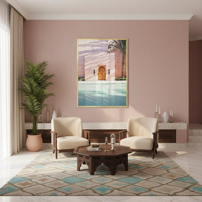 Moroccan Pink Wall - Fine Art
