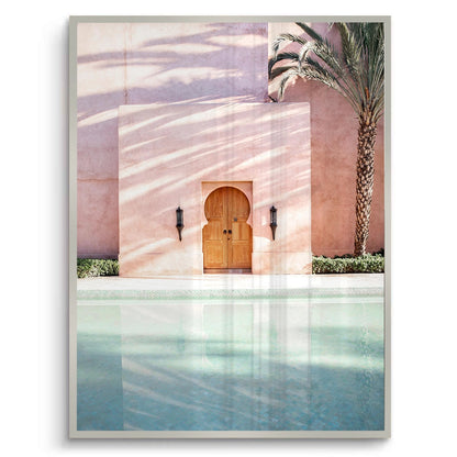 Moroccan Pink Wall - Fine Art