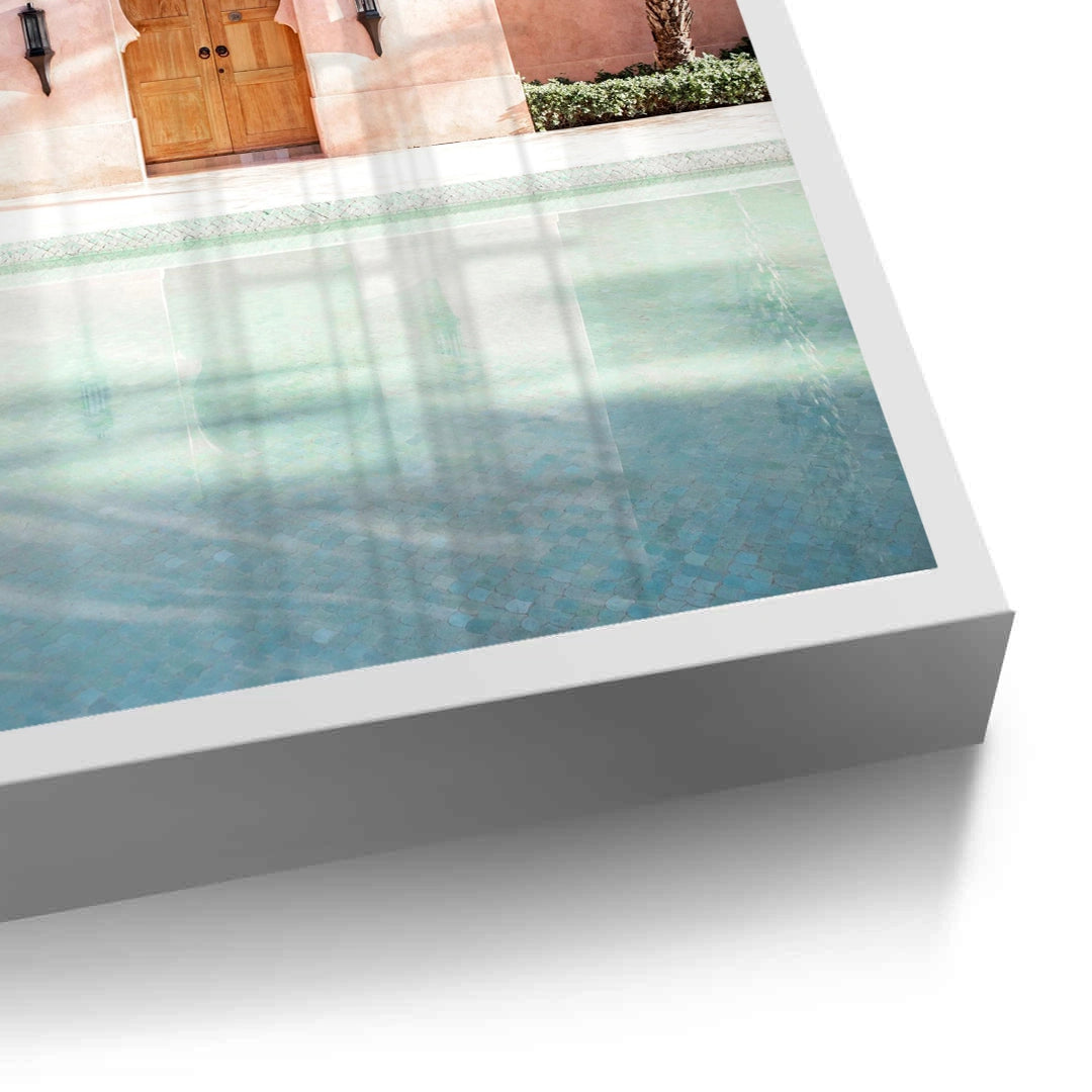 2Moroccan Pink Wall - Fine Art