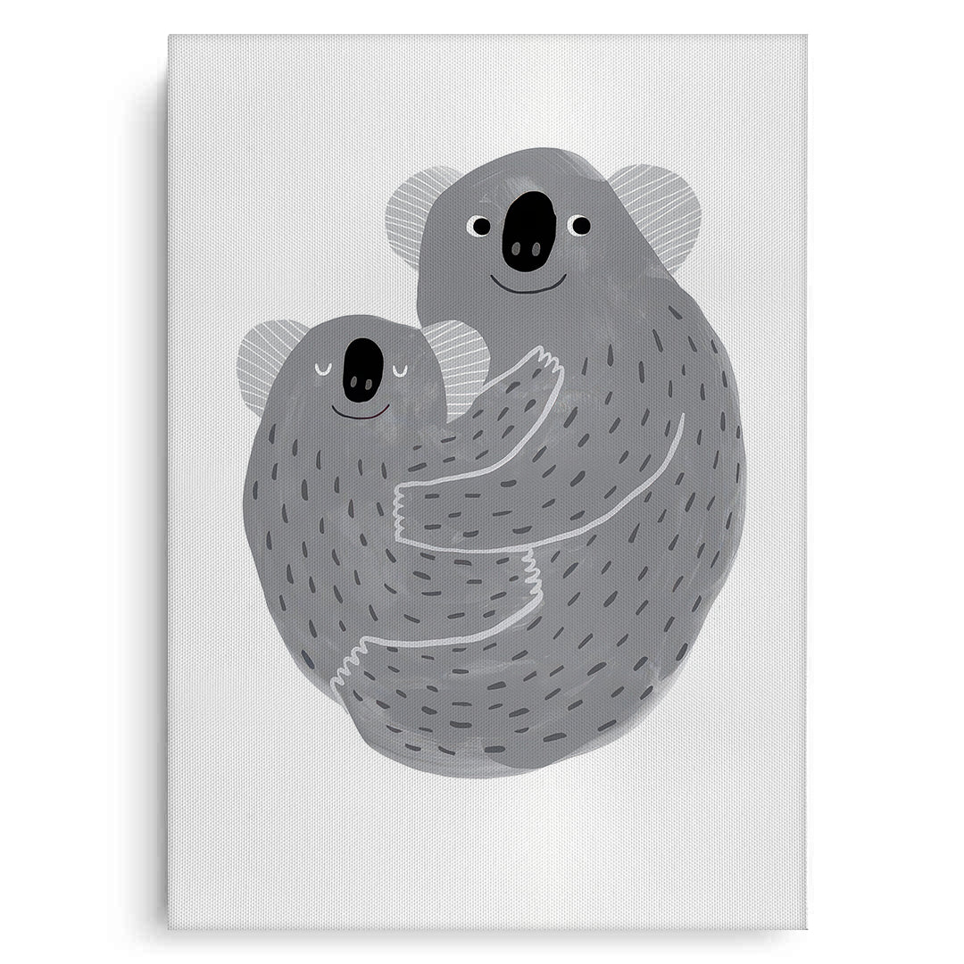 2Mother and Child Koala Cuddle - Canvas