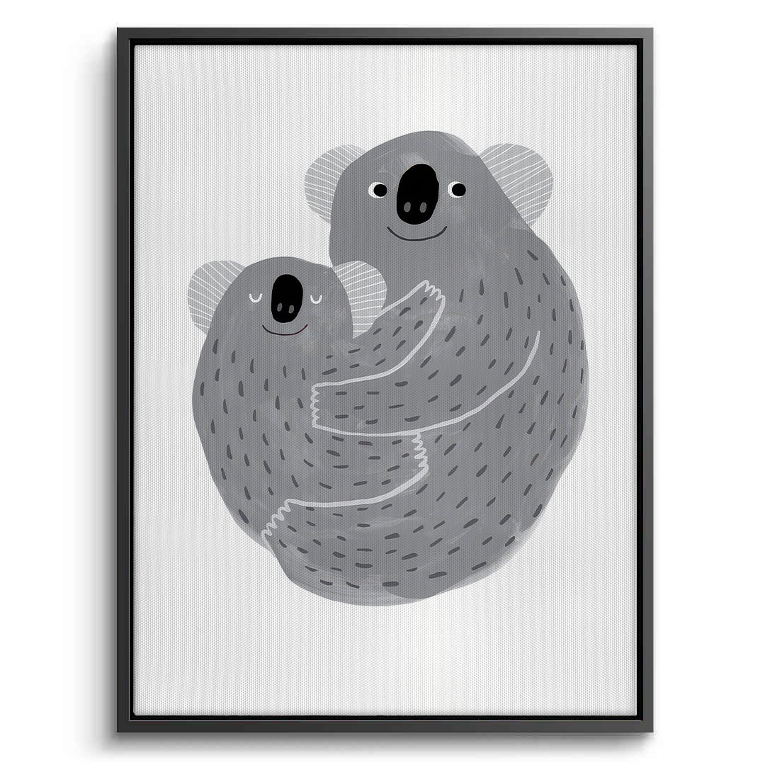 2Mother and Child Koala Cuddle - Canvas
