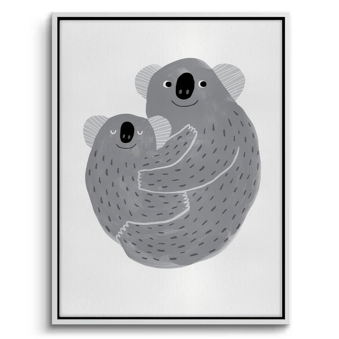2Mother and Child Koala Cuddle - Canvas