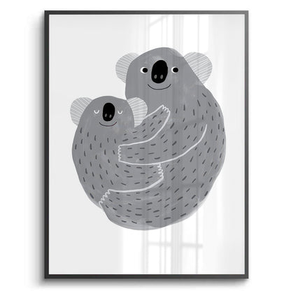 Mother and Child Koala Cuddle - Fine Art