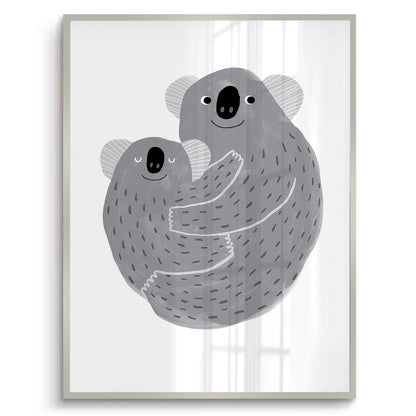 Mother and Child Koala Cuddle - Fine Art