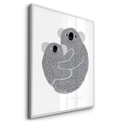 Mother and Child Koala Cuddle - Fine Art