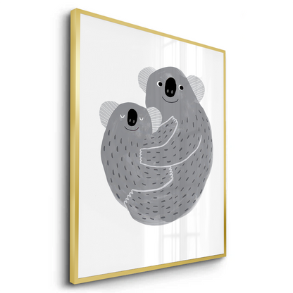 Mother and Child Koala Cuddle - Fine Art