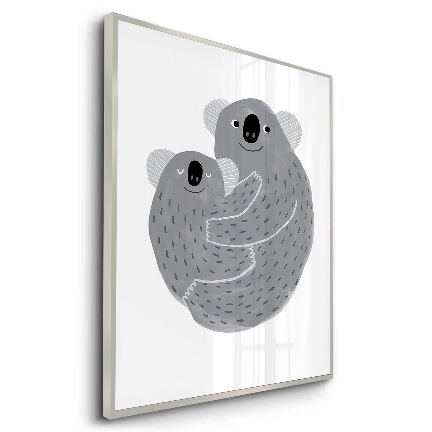 2Mother and Child Koala Cuddle - Fine Art