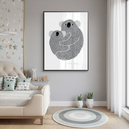 Mother and Child Koala Cuddle - Fine Art