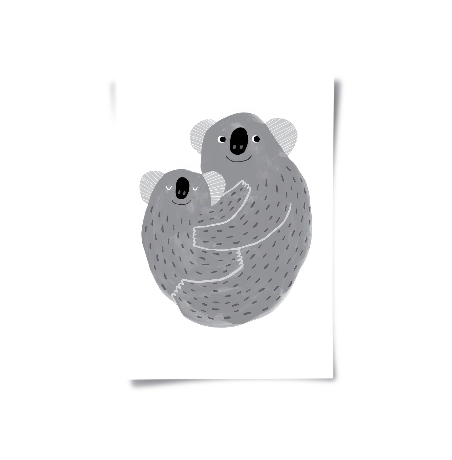 2Mother and Child Koala Cuddle - Poster