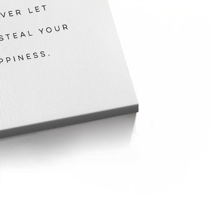 Motivational Happiness Quote - Canvas