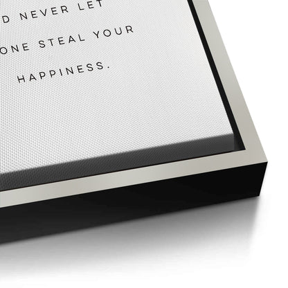 Motivational Happiness Quote - Canvas