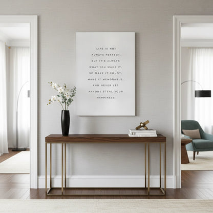 Motivational Happiness Quote - Canvas