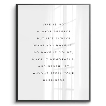 Motivational Happiness Quote - Fine Art