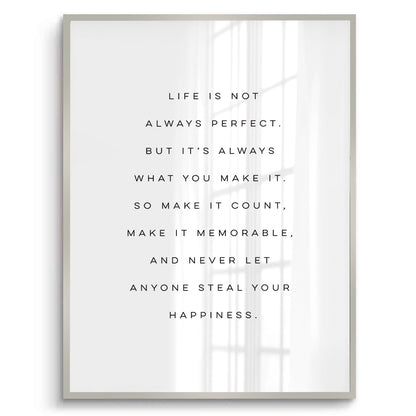 Motivational Happiness Quote - Fine Art